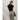 Crew Neck Ribbed Knit Tee for Work & Casual Women's Top Outfits